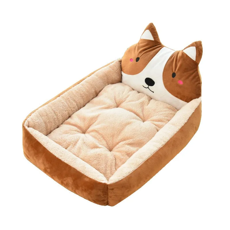 Rectangle Dog Bed Sleeping Bag Kennel Cat Puppy Sofa Bed Pet House Winter Warm Nest Soft Beds Portable for Pets Cats Basket