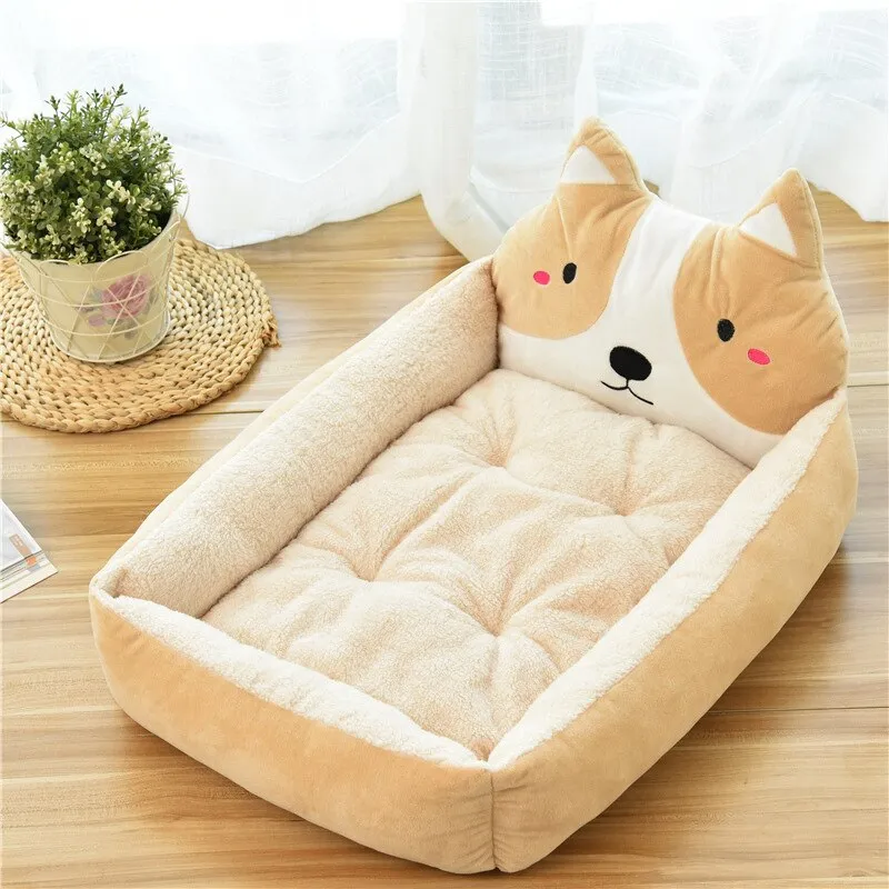 Rectangle Dog Bed Sleeping Bag Kennel Cat Puppy Sofa Bed Pet House Winter Warm Nest Soft Beds Portable for Pets Cats Basket