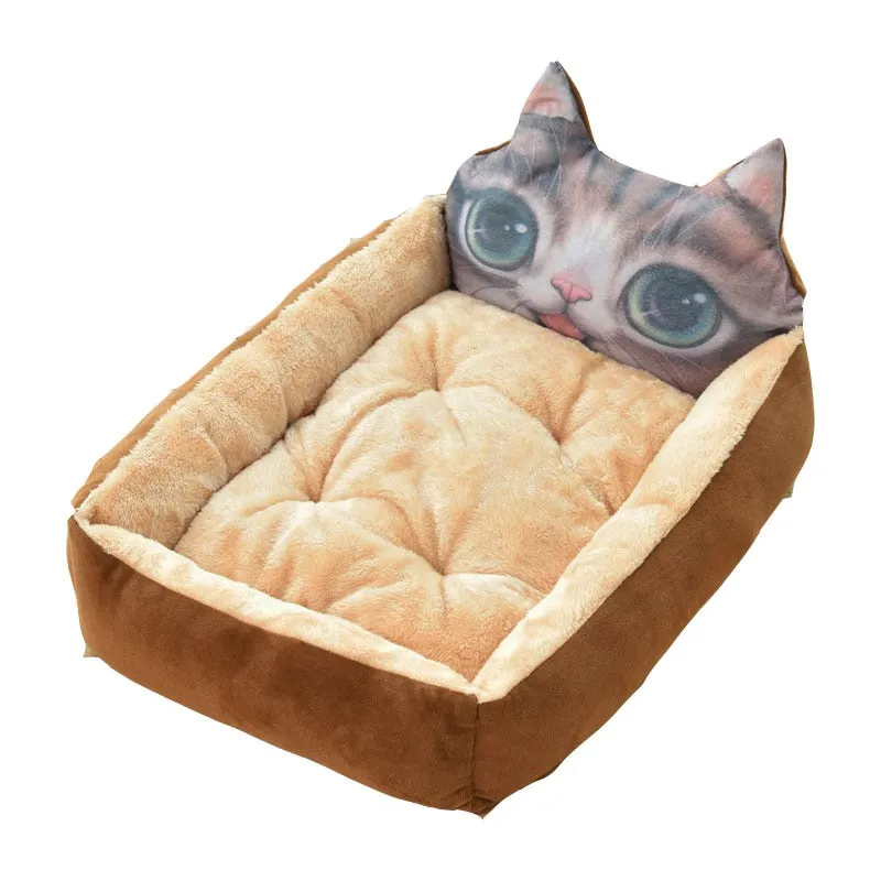 Rectangle Dog Bed Sleeping Bag Kennel Cat Puppy Sofa Bed Pet House Winter Warm Nest Soft Beds Portable for Pets Cats Basket