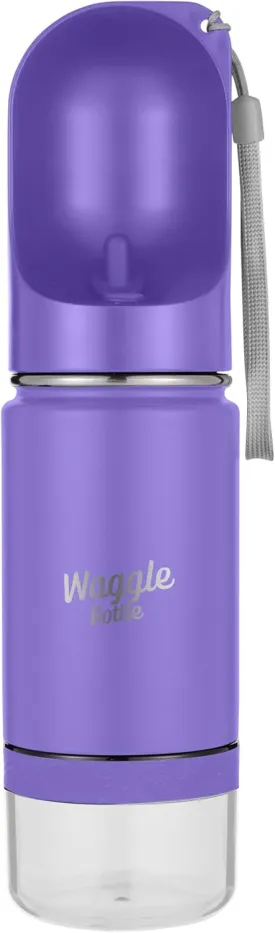 Stainless Steel Dog Travel Water Bottle, Vacuum Insulated Portable Dog Water Dispenser, Drink Cup and Snack Container On The Go, Outdoor Walking, Hiking, Travel (Lavender)