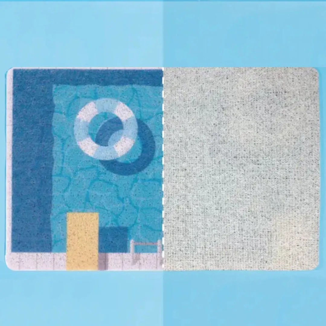Swimming Pool Style Cat Litter Mat