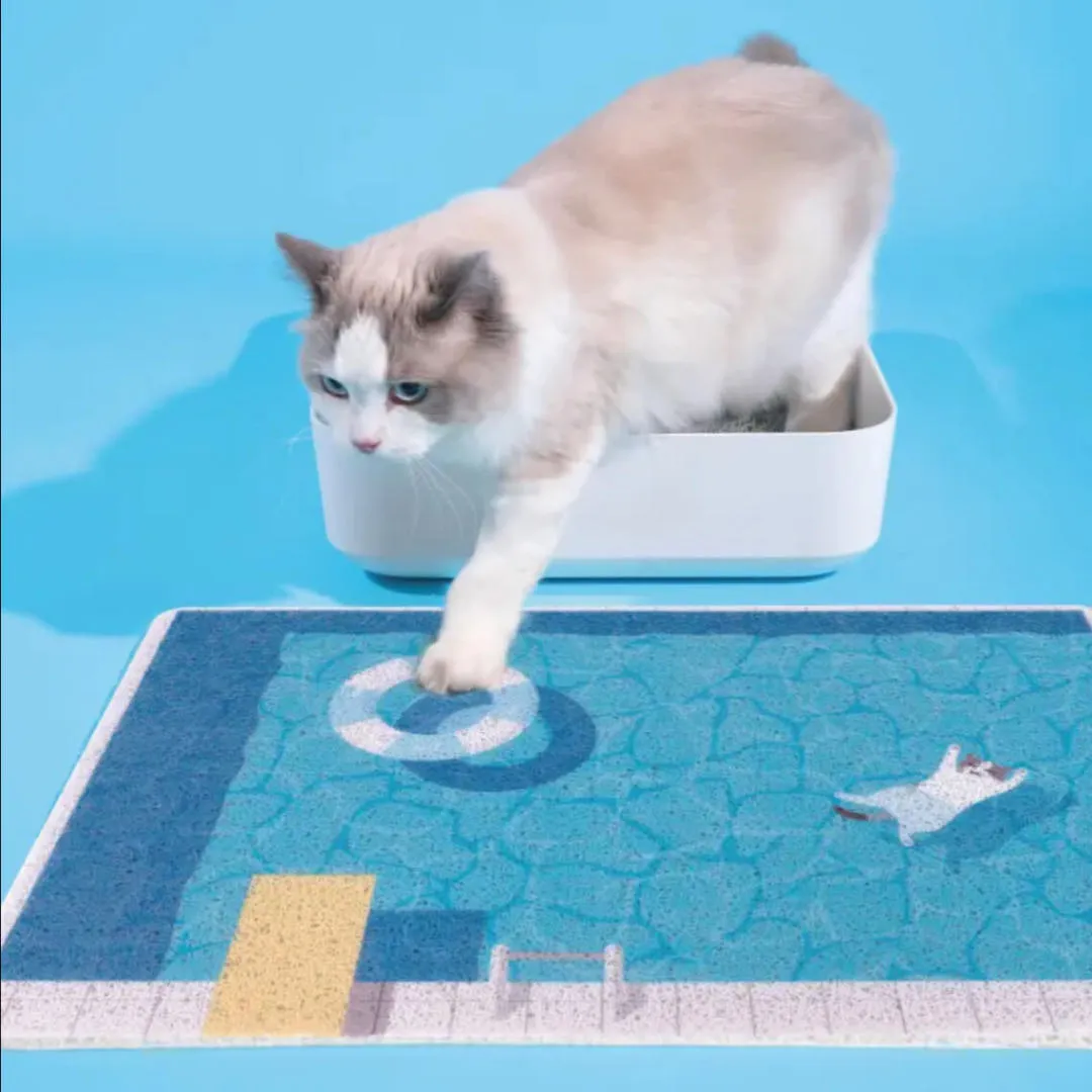 Swimming Pool Style Cat Litter Mat