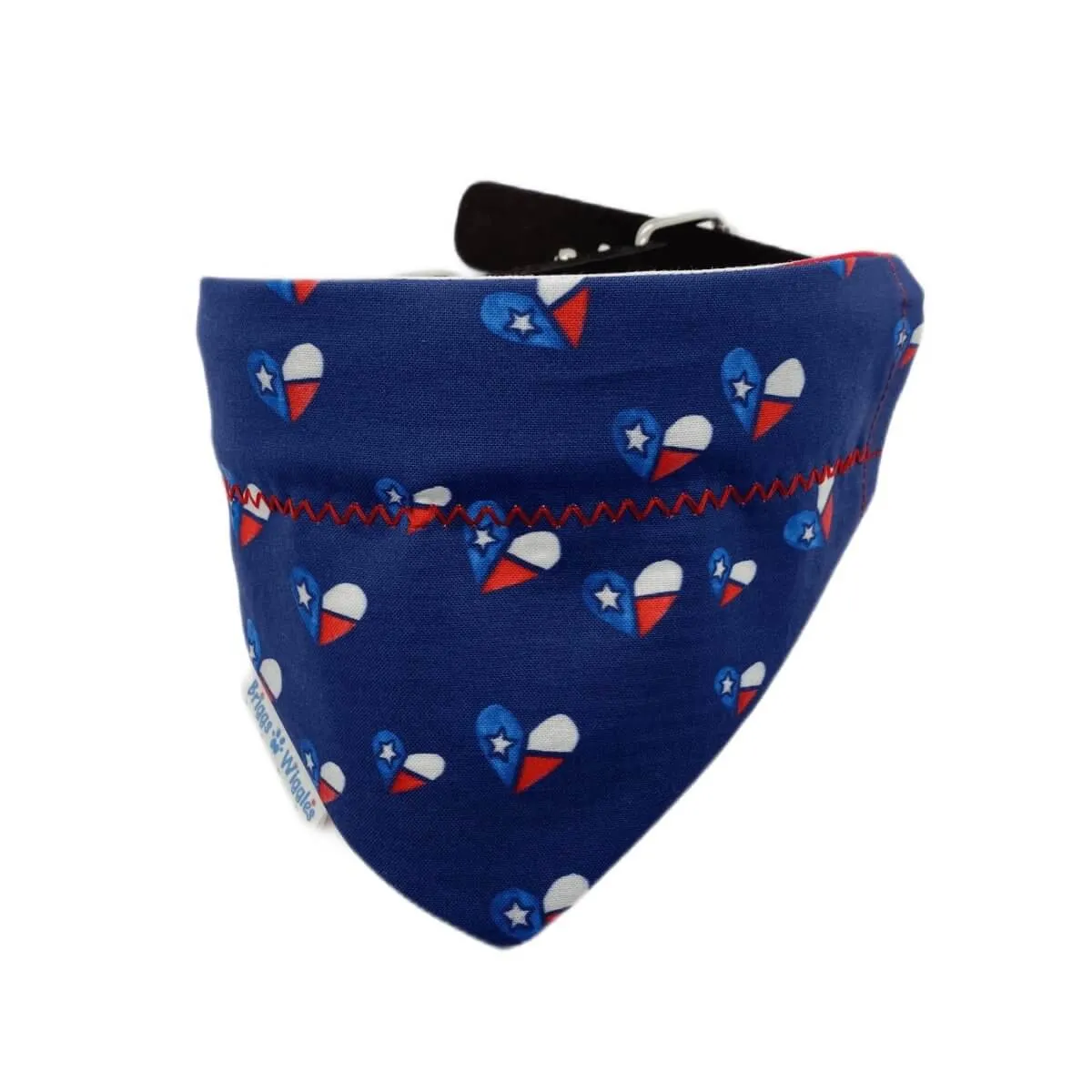 Texas Love & Pride reversible Dog Bandana - Handmade