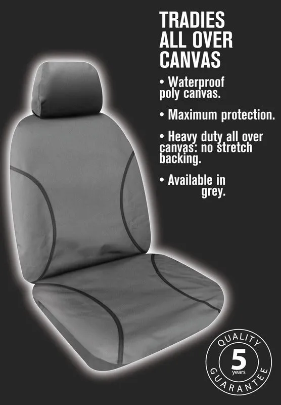 Tradies Canvas Seat Covers Suits Mazda BT-50 (UN) SDX/DX  Freestyle Cab 11/2006-10/2011 Grey