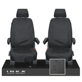 VW Transporter Shuttle T6.1, T6 Front 1 1 Tailored Waterproof Seat Covers MY-15-23[Choice of 2 Colours]
