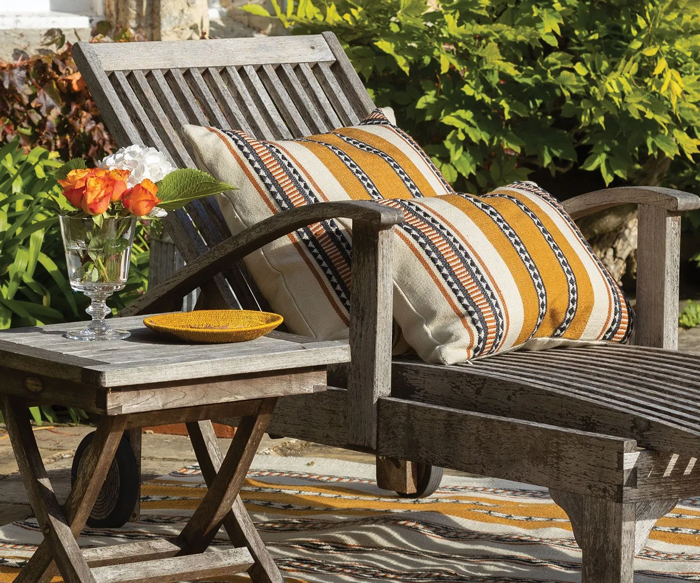 William Yeoward Nariz Ochre Outdoor Cushion