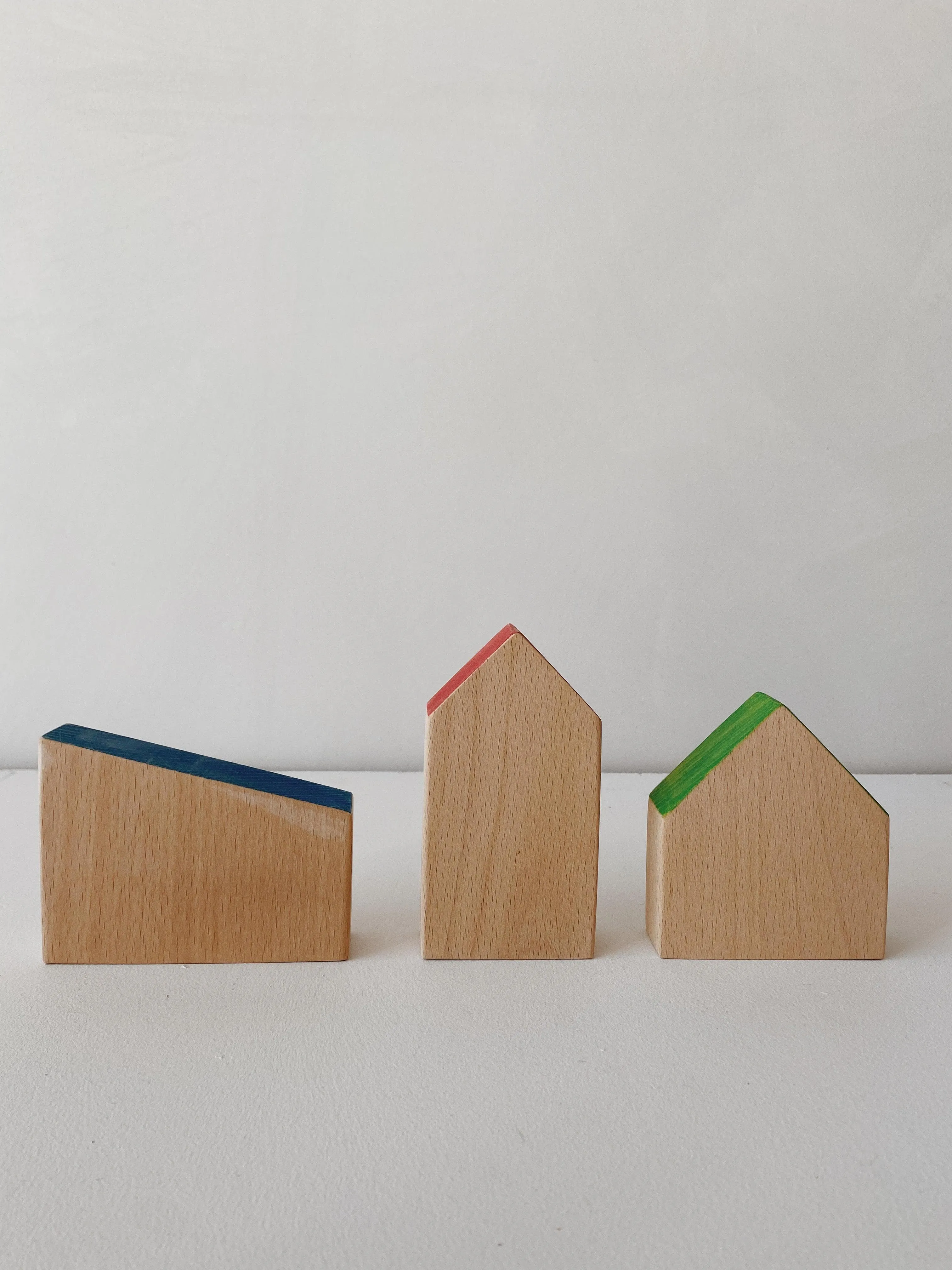 wooden houses play set