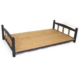 Wooden Patio Verandah Deck for XXL Peak Roof Wooden Kennel