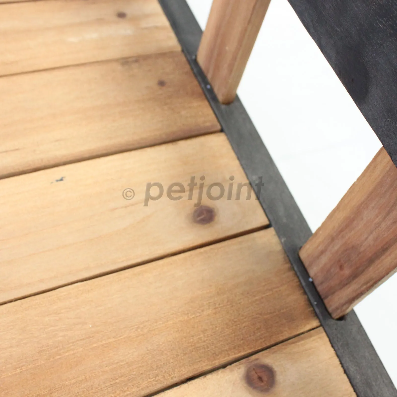 Wooden Patio Verandah Run for XL Peak Roof Wooden Kennel