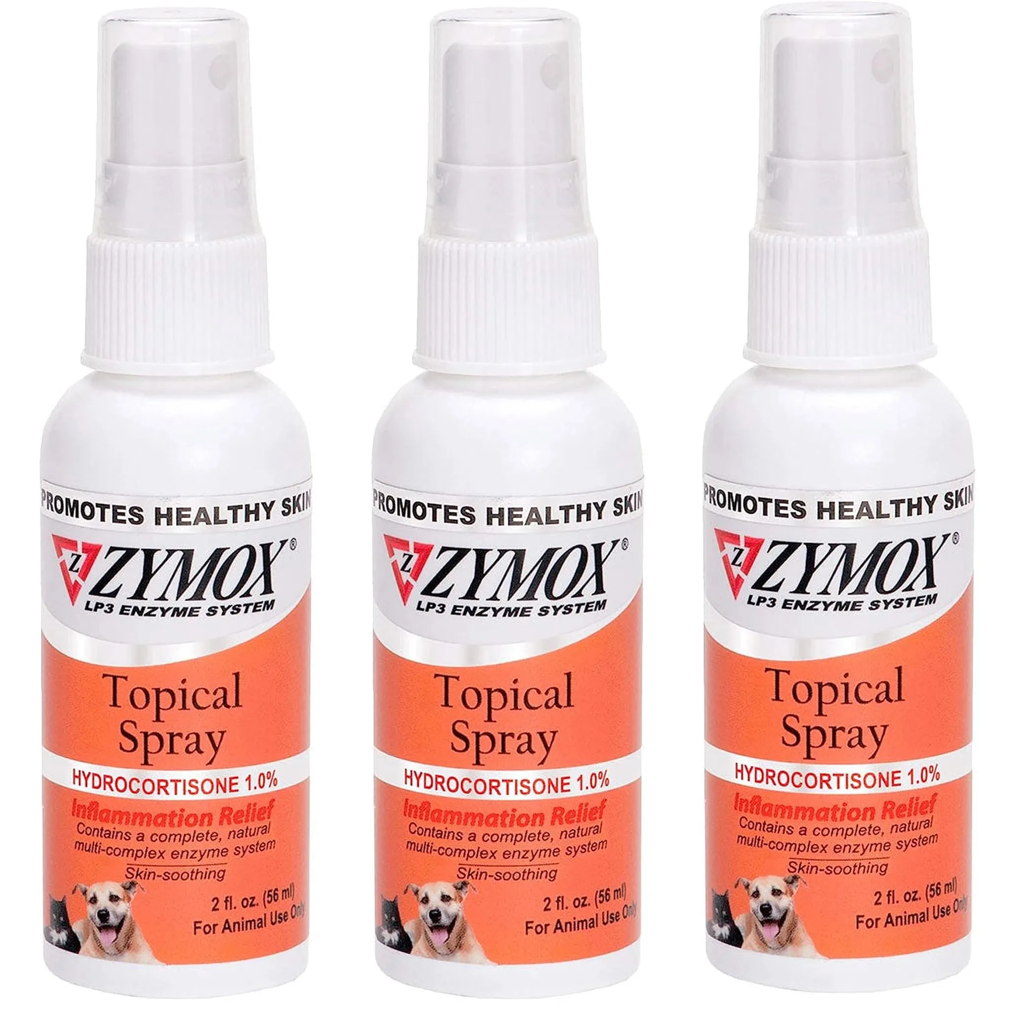 Zymox Veterinary Strength Topical Spray Hydrocortisone 1.0% for Dogs & Cats (2 oz)