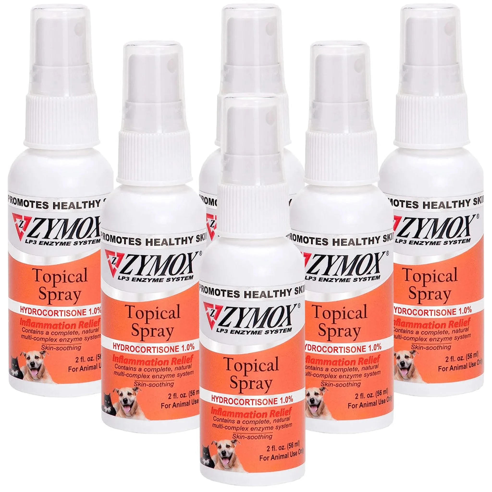 Zymox Veterinary Strength Topical Spray Hydrocortisone 1.0% for Dogs & Cats (2 oz)